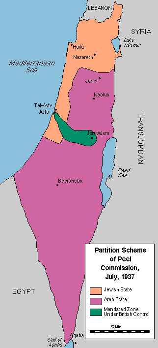 Peel Partition Plan 1937
