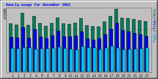 Hourly usage for December 2021