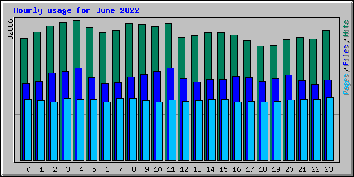 Hourly usage for June 2022