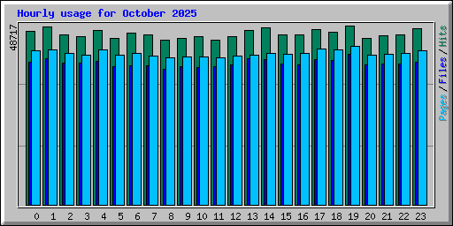 Hourly usage for October 2025